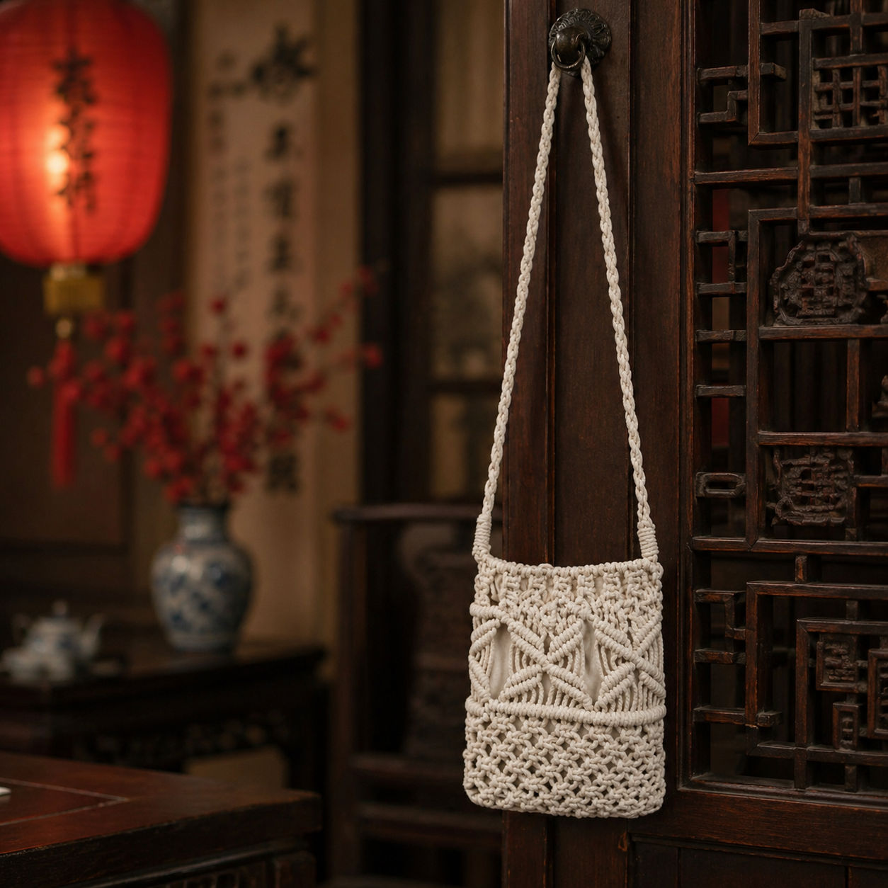 Deluxe Macrame Travel Bag Wanderlust Companion